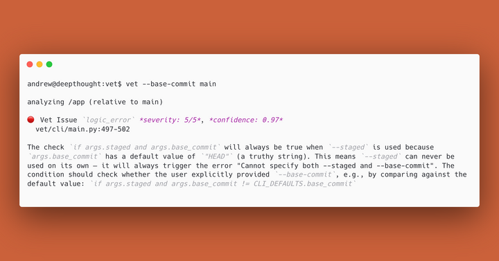 Show HN: Vet – Prevent coding agents from making mistakes