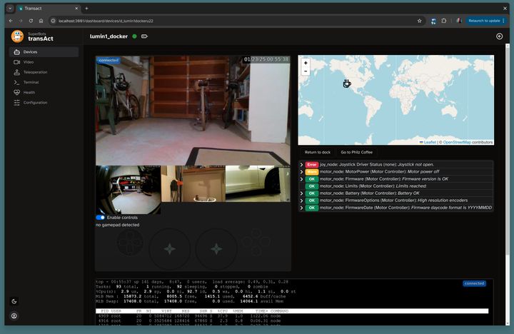 A Modular Robot Dashboard