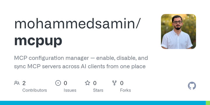 Mcpup – Manage MCP servers across 13 AI clients from one config