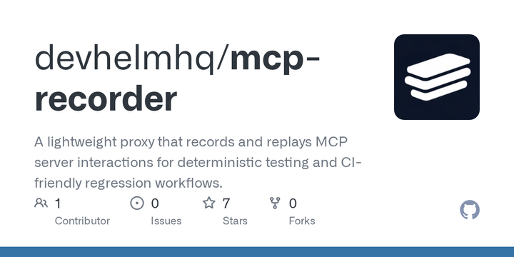 Show HN: mcp-recorder – VCR.py for MCP servers. Record, replay, verify
