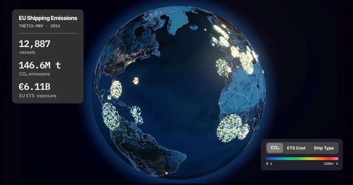 Show HN: Interactive 3D globe of EU shipping emissions