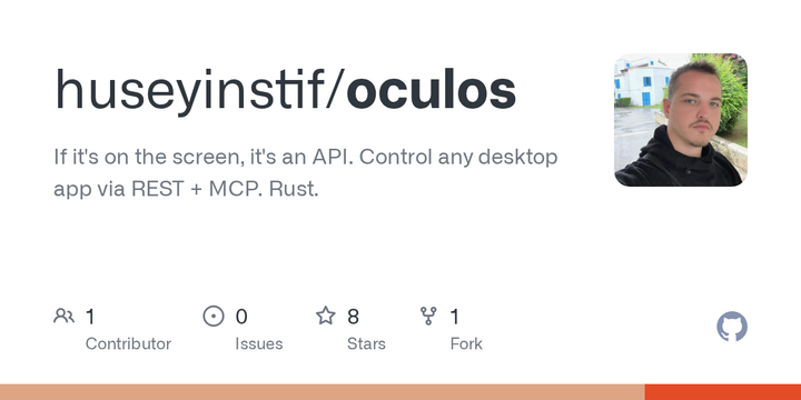 Show HN: OculOS – Give AI agents control of your desktop via MCP