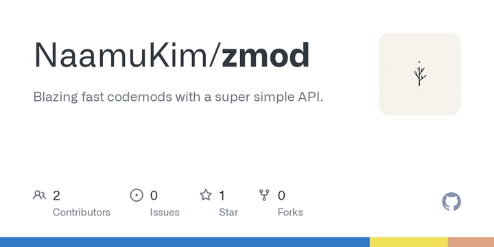 Show HN: Zmod codemod toolkit, 8x faster