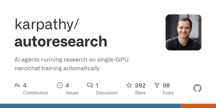 Autoresearch: Agents researching on single-GPU nanochat training automatically