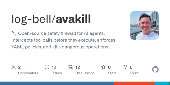 Show HN: AvaKill – Deterministic safety firewall for AI agents (<1ms, no ML)