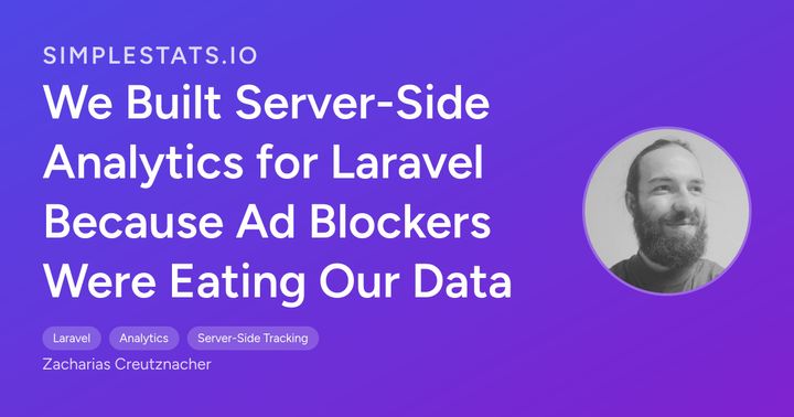Show HN: SimpleStats – Server-side Laravel analytics, immune to ad blockers
