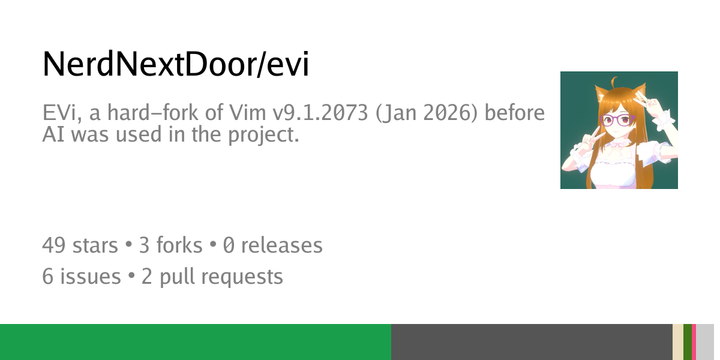 EVi, a Hard-Fork of Vim