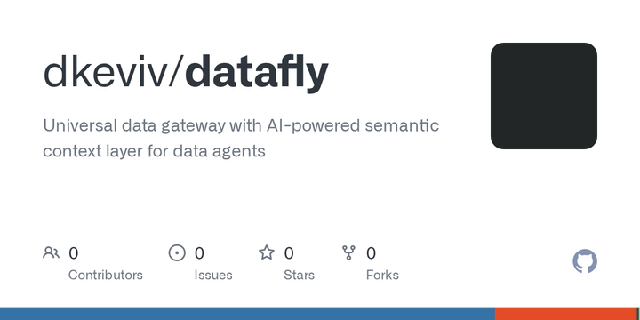 Datafly – data agent that automatically understands any database you connect