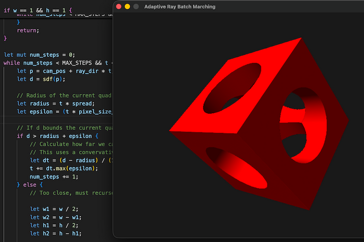 A Recursive Algorithm to Render Signed Distance Fields