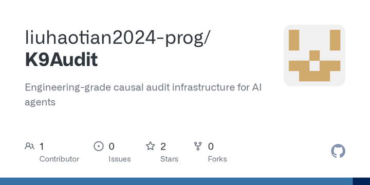 Show HN: K9 Audit – Causal intent-execution audit trail for AI agents