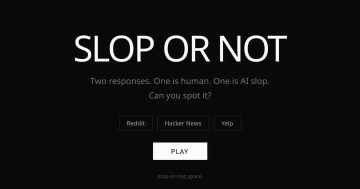 Show HN: Slop or not – can you tell AI writing from human in everyday contexts?