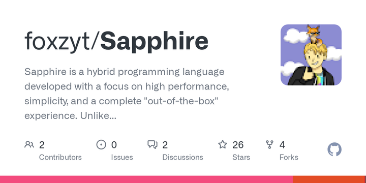 Show HN: Sapphire – A portable language with native UI and 3D vectors