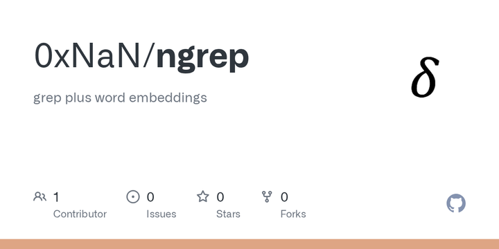 Show HN: ngrep – grep plus word embeddings (Rust)