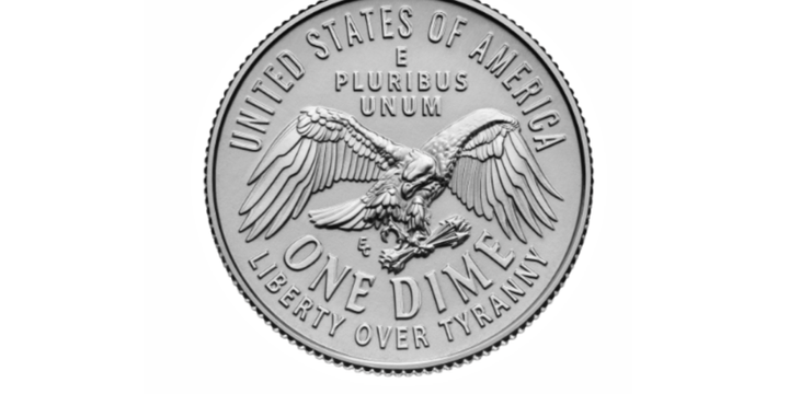 The U.S. Mint dropped the olive branch from the dime