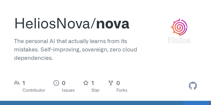 Show HN: Nova–Self-hosted personal AI learns from corrections &fine-tunes itself
