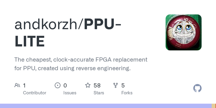 Clock-accurate FPGA replacement for NES PPU