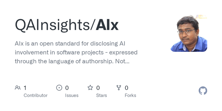 Quillx is an open standard for disclosing AI involvement in software projects