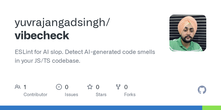 Show HN: Vibecheck – lint for AI-generated code smells (JS/TS/Python)