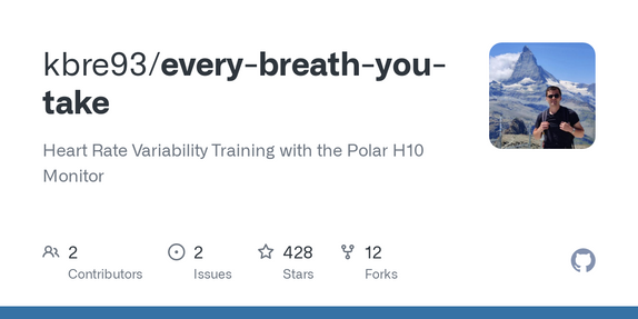 Show HN: Every Breath You Take – Heart Rate Variability Training