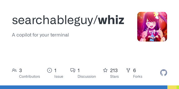 Show HN: Whiz – A copilot for your terminal