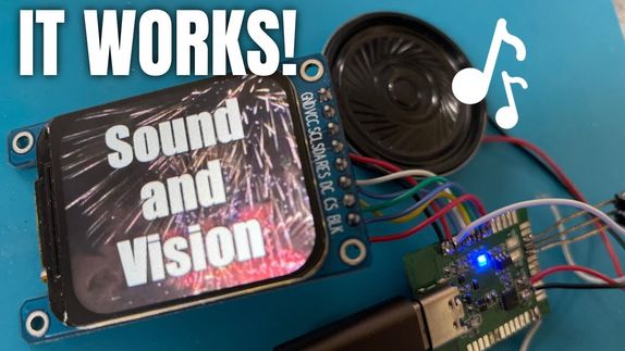 Sound and Vision ESP32 Streaming Video and Audio [video]