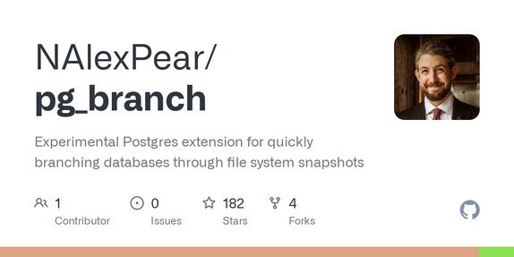 Pg_branch: Experimental Postgres extension brings Neon-like branching
